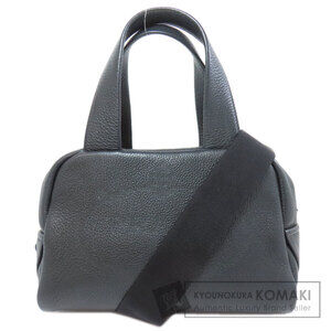 Prada Punching Logo Handbag Calfskin